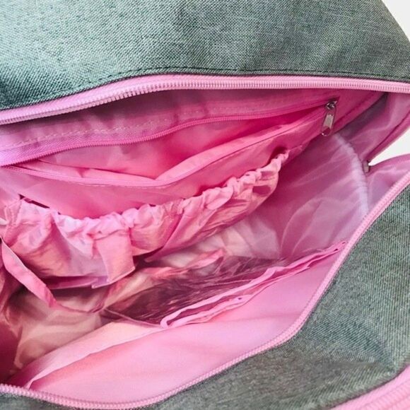 New! Disney Baby Minnie Mouse Multi-Piece Diaper Backpack Changing Pad Bag Set - Picture 15 of 16